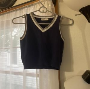 SHIEN Sweater Vest Crop Top